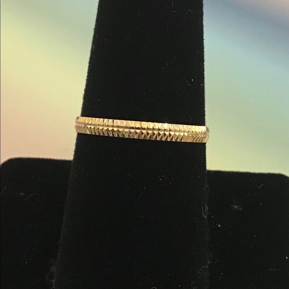 Milor Gold Textured Ring - Picture 6 of 6